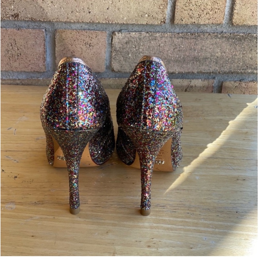 Schutz Delila Women’s Size 6 Multicolor Glitter Sparkle Pointed Toe Heels Pumps - Picture 12 of 12